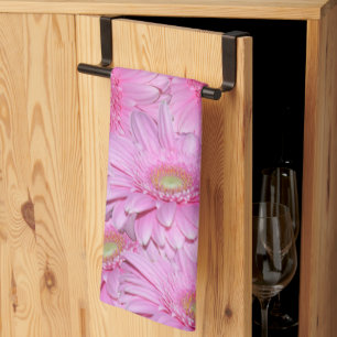 Een symfonie van Pink Gerberas Theedoek