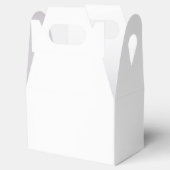 Een symmetrisch patroon met geel, sinaasappel en bedankdoosjes (Geopend)