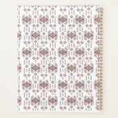 Een symmetrisch wit inpakpapier met een rep planner (Achterkant)