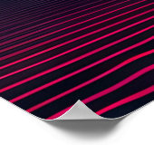 Een Synthwave-wereld voorbij onze eigen wereld Poster (Hoek)