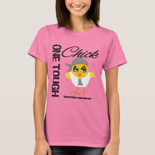 Eén taaie kip Hersentumor Strijder T-shirt