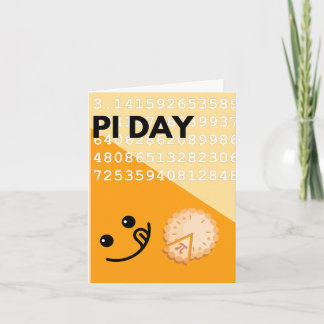 Een taart Pi Day kaart