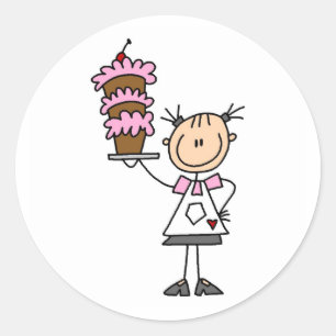 Een taart Sticker bakken