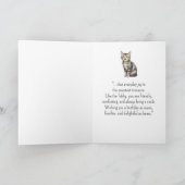 Een Tabby Kat Persoonlijkheid Verjaardag Dier Kaart (Binnen)