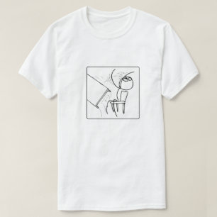 Een tabelmenu omdraaien t-shirt