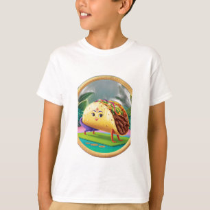 Een taco die yoga doet. t-shirt