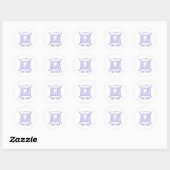 Een tand verloren ronde sticker (Vel)