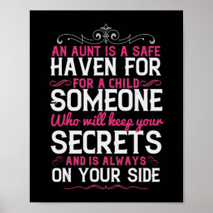 Een tante is een veilige haven voor een kind-01.pn poster