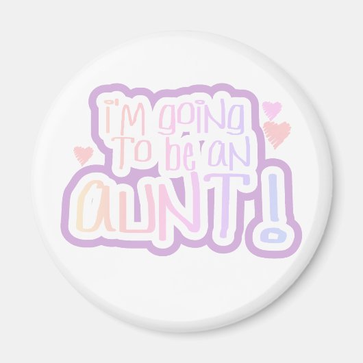 Een tante worden magneet (Voorkant)