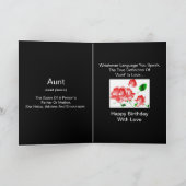 "Een tante's verjaardag" Kaart (Binnen)