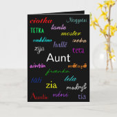 "Een tante's verjaardag" Kaart (Gele Bloem)