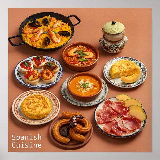 Een Tapas Trail door Spanje Poster (Voorkant)