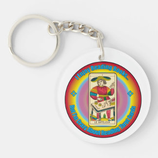Een tarot liefhebber sleutelhanger
