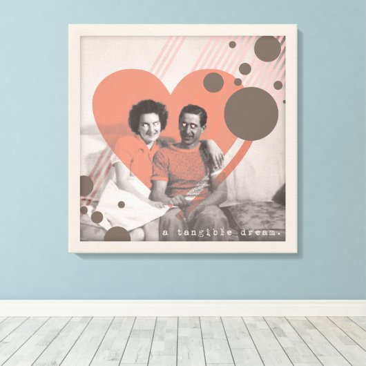 een tastbare droom canvas afdruk (Insitu (Houten vloer))