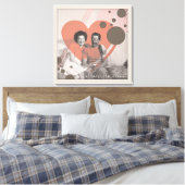 een tastbare droom canvas afdruk (Insitu (Slaapkamer))