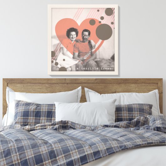 een tastbare droom canvas afdruk (Insitu (Slaapkamer))