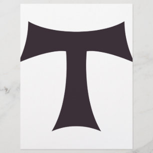 Een tau kruis Sint-Antoniuskruis Flyer