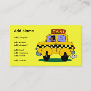 Een  Taxi Business/Profile Card Visitekaartje