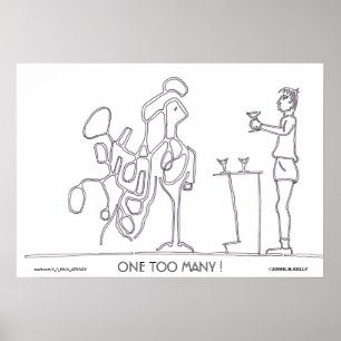 EEN TE VEEL! POSTER