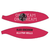 Eén team Eén droomzwart wit gepersonaliseerd Basketbal (Panelen)