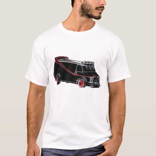 Een team van lange tekstlicht T-Shirt (Voorkant)