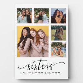 Een team van zusters moderne collage fotoplaat