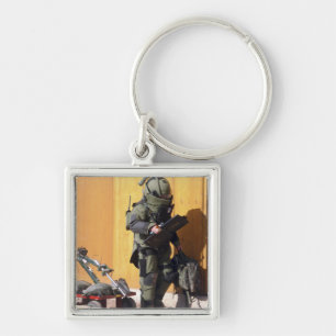 Een technicus sleutelhanger