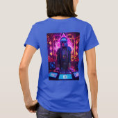 Een techno Festival Rave Diamond psytrance DJ Diam T-shirt (Achterkant)