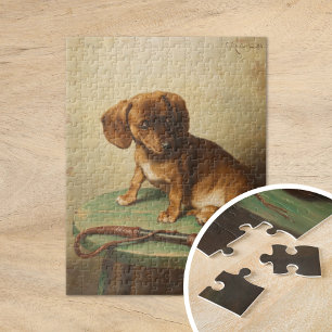 Een teckel puppy   Carl Reichert Legpuzzel