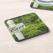 Een teken dat wijst op de wijnkelder in onderzetter (Linkerzijde)