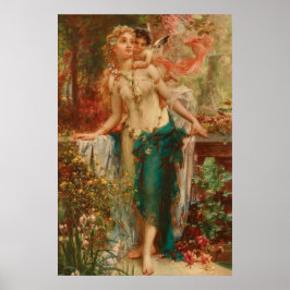 Een Tender Moment door Hans Zatzka - poster
