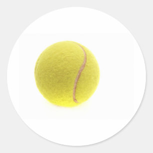 Een tennisbal ronde sticker