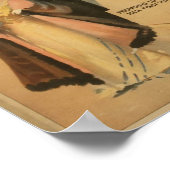 Een tevreden vrouw poster (Hoek)