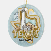 Een Texas Lighthouse Ceramic Ornament (Links)