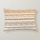 Een textielontwerp met sinaasappel en wit accent kussen (Voorkant)