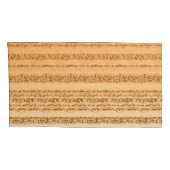 Een  textielontwerp met sinaasappel en wit kussensloop (Achterkant-Rechts)