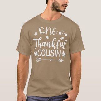 Een Thankful Neef Matching Familie Thanksgiving P T-shirt