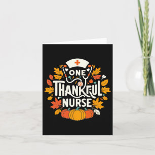 Een Thankful Nurse Turkey Thanksgiving Scrub Top F Kaart