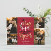 Een Thrill Hope-kerstkaart Kaart (Staand voorkant)