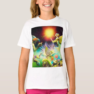 Een tijd van vergoedingsolieverfschilderij t-shirt