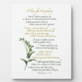 Een tijd voor alles - Prediker 3: 1-8 Fotoplaat (Voorkant)