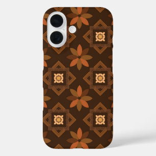 Een tijdloos Afrikaans patroon met bloemenpatroon iPhone 16 Hoesje