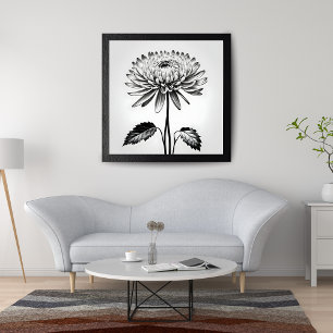 Een tijdloze chrysant foto afdruk
