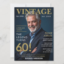 Een tijdloze klassieker vintage 60e verjaardag mag