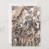 Een tijdloze manier om uw feest aan te kondigen kaart (Achterkant)