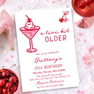 Een tikkeltje ouder Cherry Martini mijlpaal verjaa Kaart