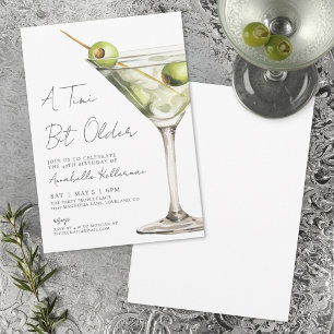 Een Tikkeltje Ouder Ellegante Martini Verjaardagsf Kaart