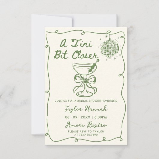 Een Tini beetje dichterbij getrokken uitnodiging v (Voorkant)