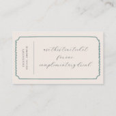 Een Tini Beetje Ouder | Martini Thema Drink Ticket (Achterkant)