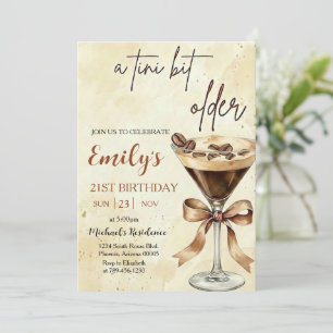 Een Tini Beetje Oudere Expresso Martini Verjaardag Kaart